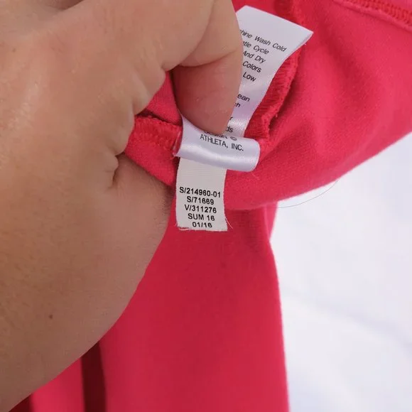 Athleta Pink Orange Athletic Yoga Tank Small - Picture 6 of 6